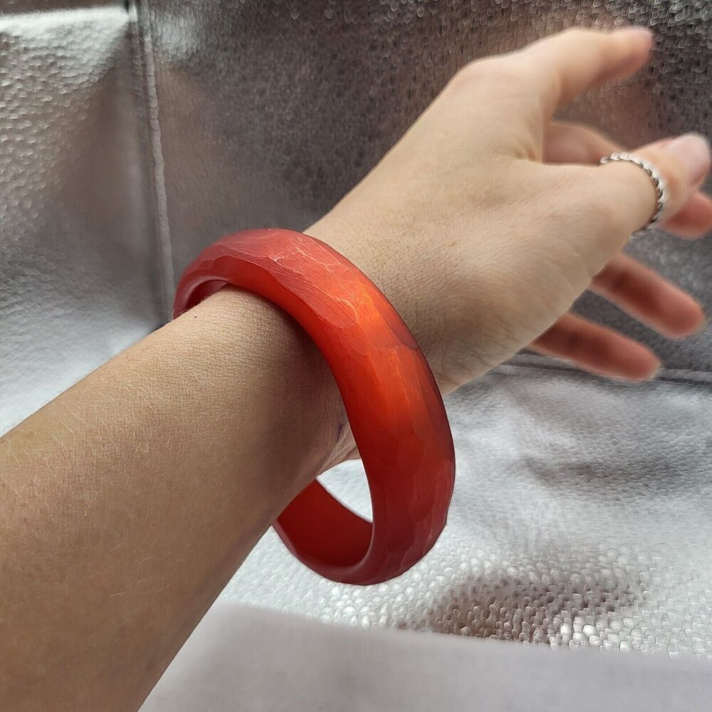 Unique RARE Vintage 60s Translucent Reflective bangle bracelet